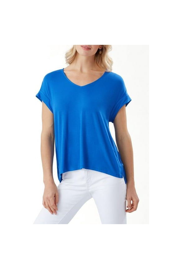 Sealight V-Neck Top, Turkish Blue, Small