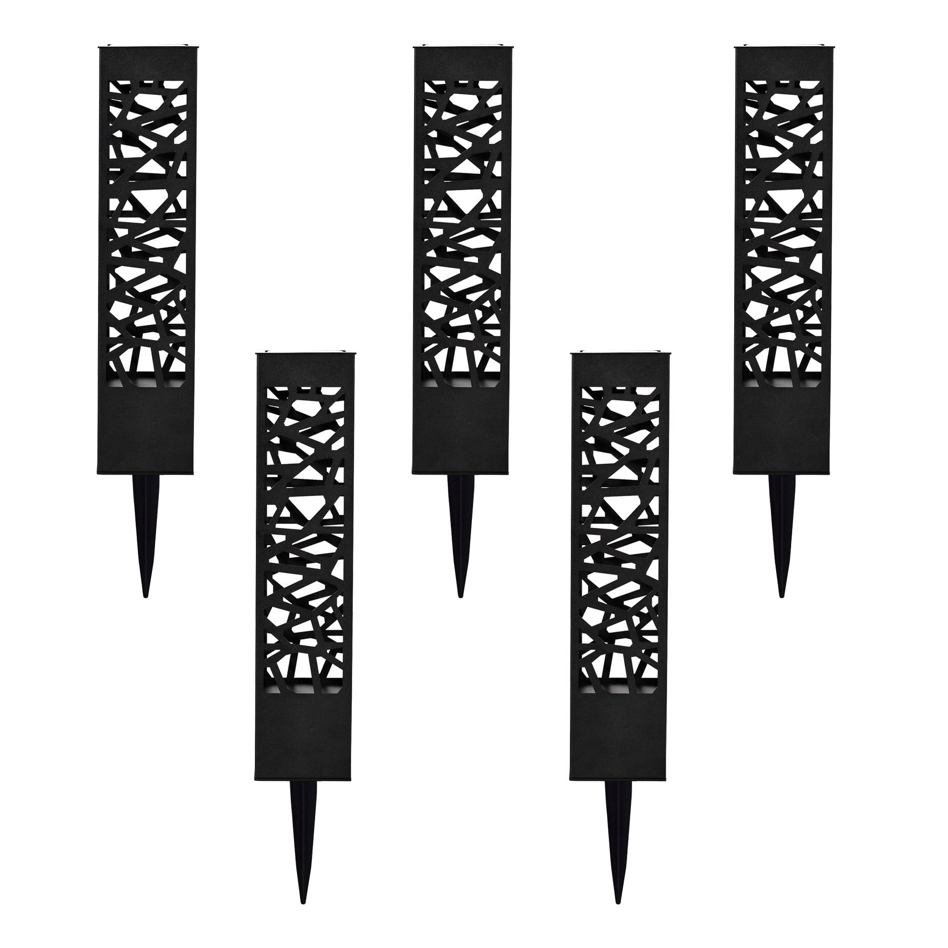 Tommy Bahama LED Outdoor Solar Bollard Lights - Pack of 5, 20 Lumen ...