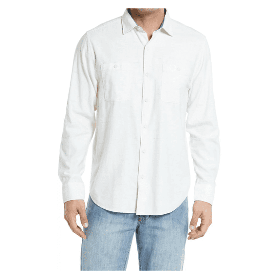 Tommy Bahama Sorrento Sands Slub Button-Up Shirt Moon Rock XL