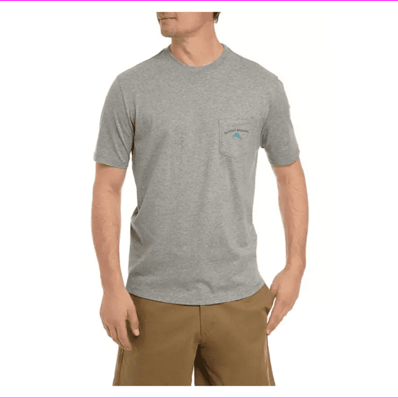 Tommy Bahama Stay Mowtivated T-Shirt Grey Heather, Medium