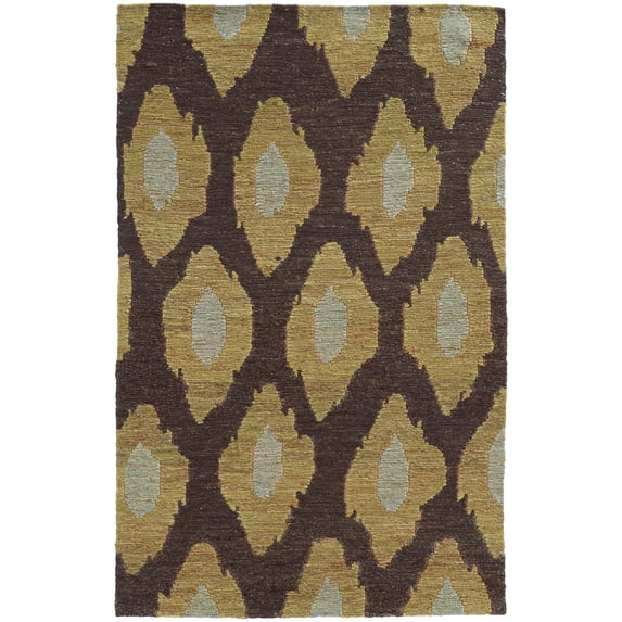 Tommy Bahama Valencia Area Rug 57708 Black Circles Ovals 2' 6" x 8' Rectangle