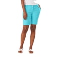 thumbnail image 1 of Tommy Bahama Women's Boracay 10-Inch Bermuda Shorts, Blue Radiance, 4, 1 of 2