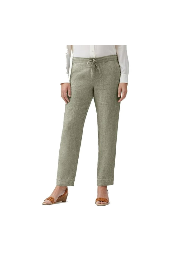 Women's Palmbray Tapered Linen Pants, Twill, S