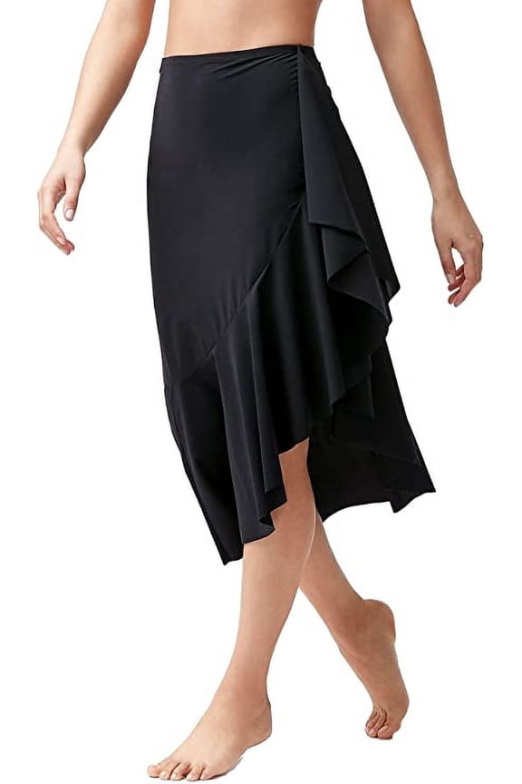 Women's Sea Swell Pull-On Flounce Skirt, Black, X-Small