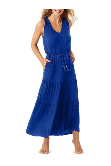 tommy bahama long dresses Tommy Bahama Women's Carmela Floral Gardens Maxi Dress - Coastline