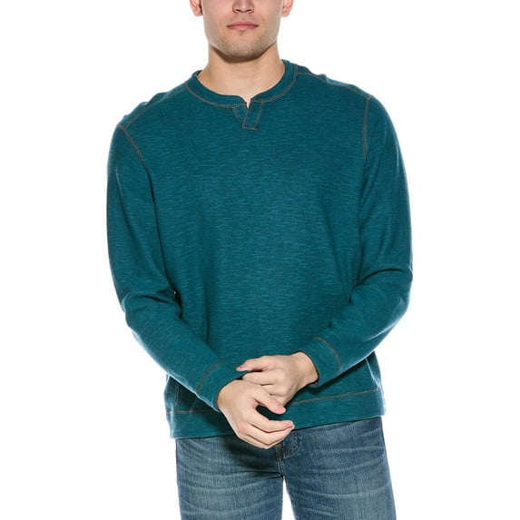 Tommy Bahama mens Fliprider Abaco Reversible Sweater, l, Blue