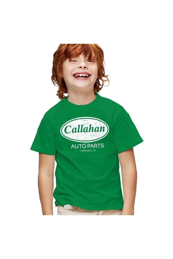 Callahan Auto Parts, Sandusky, OH Kids T Shirt for Youth Boys and Girls, Black, Large