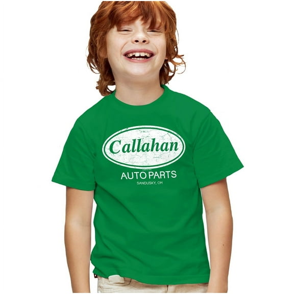 Tommy Boy Callahan Auto Parts, Sandusky, OH Kids T Shirt for Youth Boys and Girls, Black, X-Small