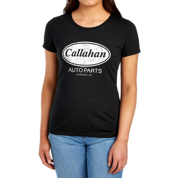 Tommy Boy Callahan Auto Parts, Sandusky, OH Women's T Shirt, Black, Large