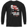 thumbnail image 1 of Tommy Boy Cat Like Youth Long Sleeve T-Shirt Tee Black, 1 of 1