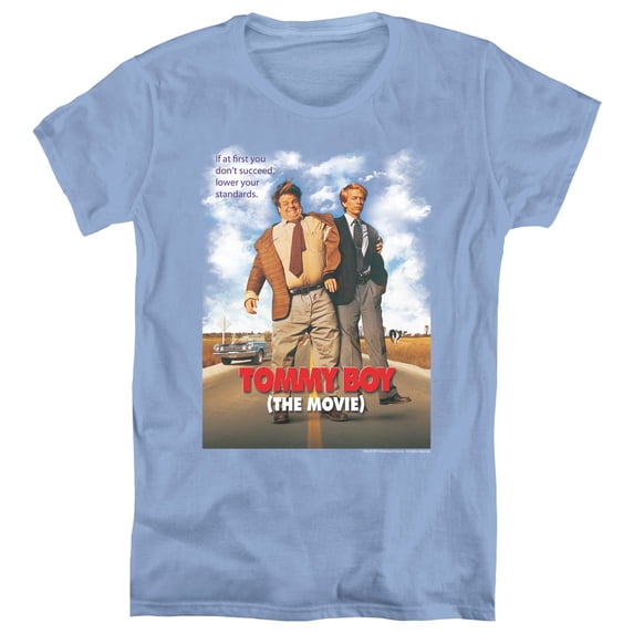 Tommy Boy Movie Poster Women's T-Shirt Carolina Blue