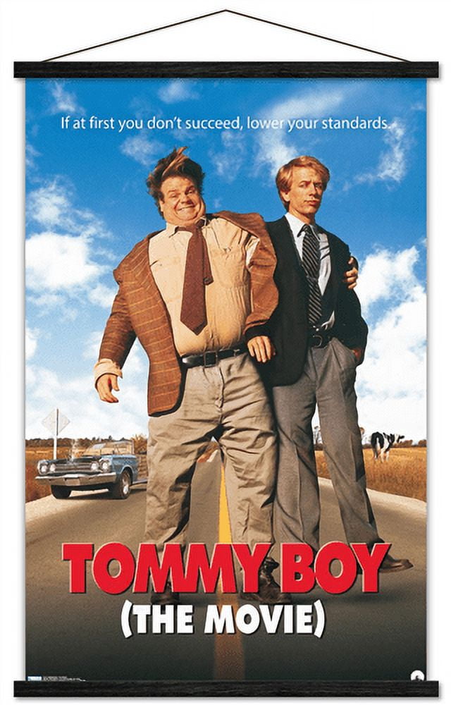 Tommy Boy - One Sheet Wall Poster with Wooden Magnetic Frame, 22.375" x 34"
