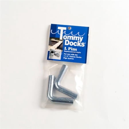 Tommy Docks Silver Steel Steel L-Pin - Pack of 2