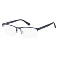 thumbnail image 1 of Tommy Hilfiger 1528 Semi-Rimless Rectangular Blue Eyeglasses, 1 of 2