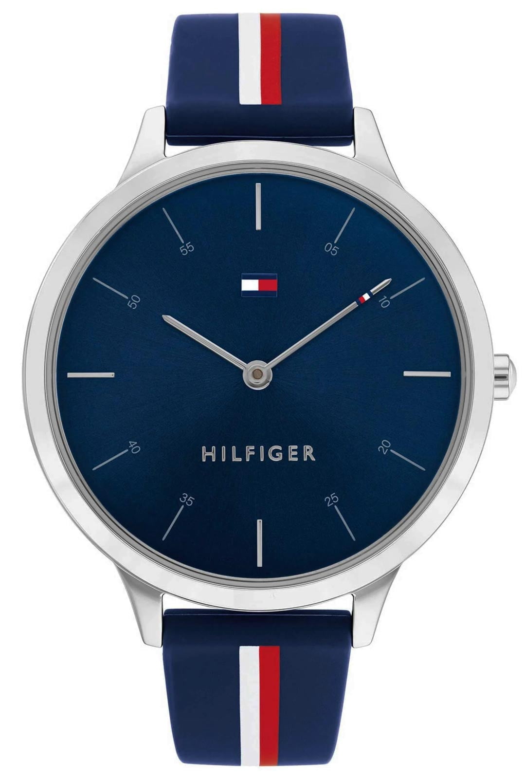 Tommy Hilfiger 1782499 Women's Analog Watch Blue Silicone Strap ...