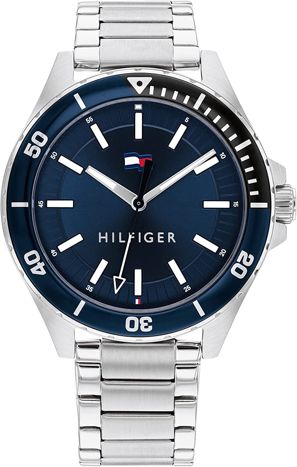 Tommy Hilfiger 1792012 Men's Logan Blue Dial Steel Bracelet Watch