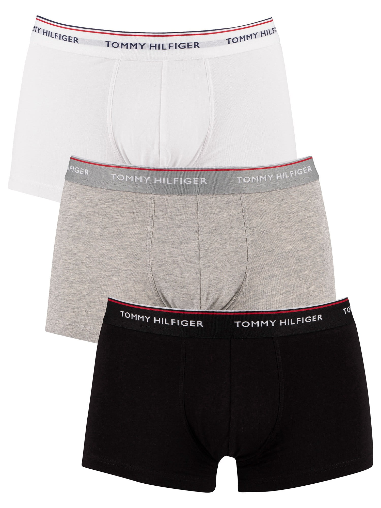 Tommy Hilfiger 3 Pack Premium Essentials Low Rise Trunks, Multicoloured