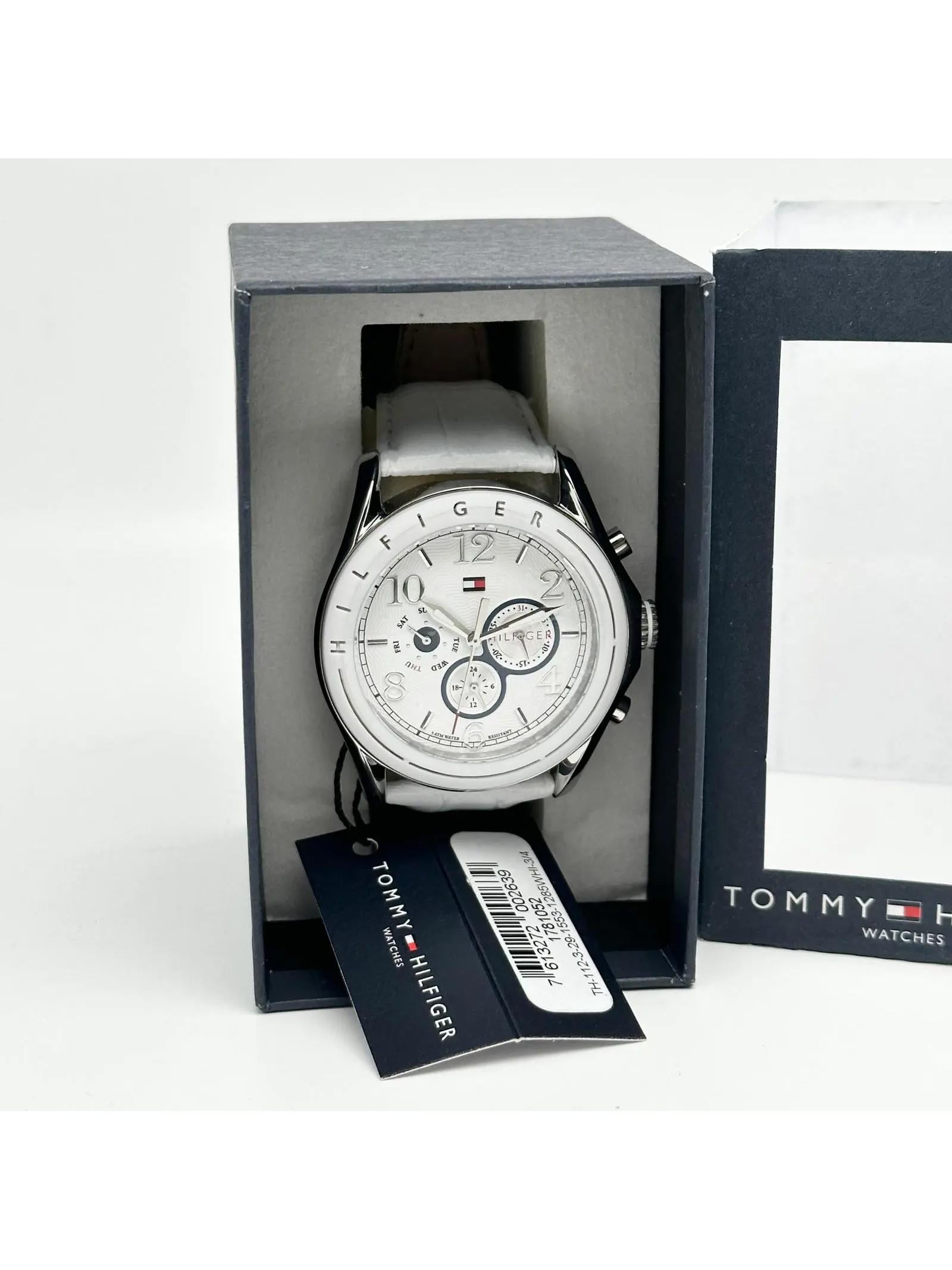 Tommy Hilfiger 45mm Steel White Dial Quartz Men Watch 1781052