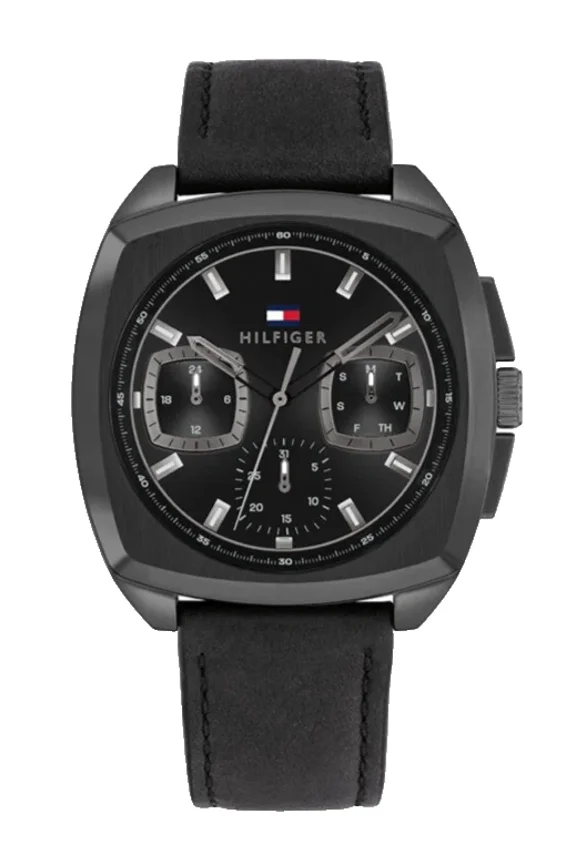 Apollo Chronograph 1710556 Black Dial & Leather Strap Mens Watch