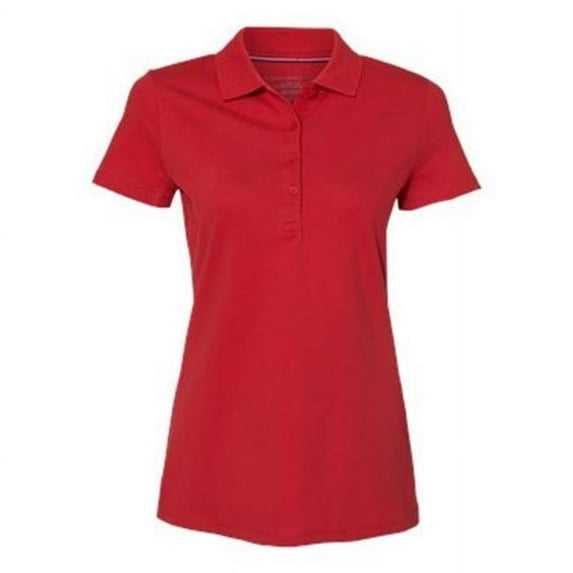 Tommy Hilfiger B41013703 Womens Classic Fit Ivy Pique Sport Shirt, Apple Red - Small