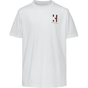 Tommy Hilfiger BRIGHT WHITE Boys Matt Solid Crew Neck T-Shirt, US 2T