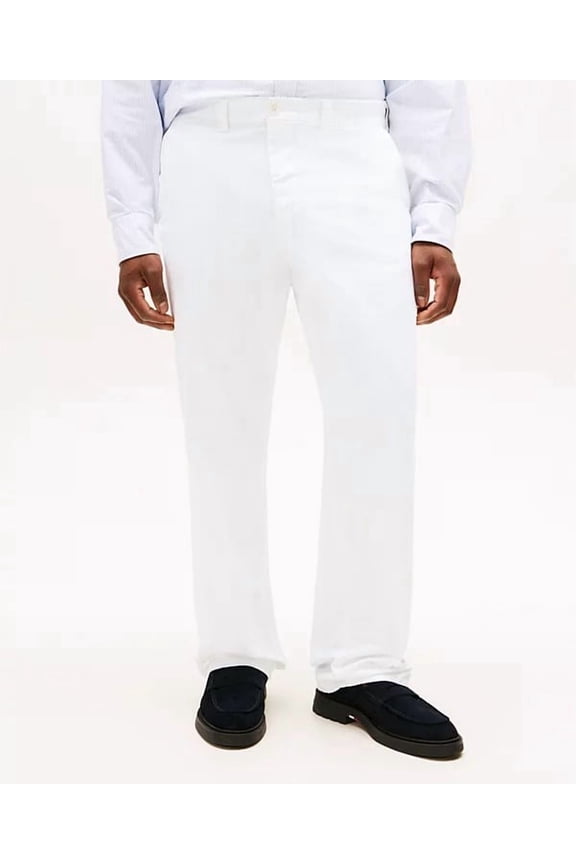 BRIGHT WHITE Men's Th Flex Custom-Fit Chino Pants, US 46W 30L