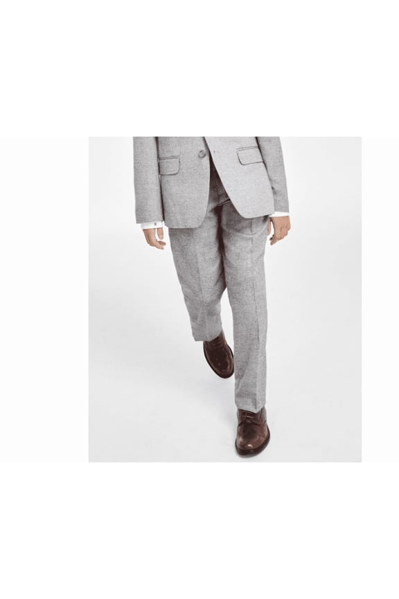 Big Boys Brushed Herringbone Pants - Dark Gray