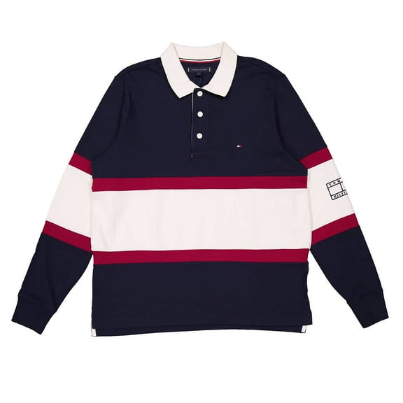 Tommy Hilfiger Blockstripe Rugby Shirt, Size Small
