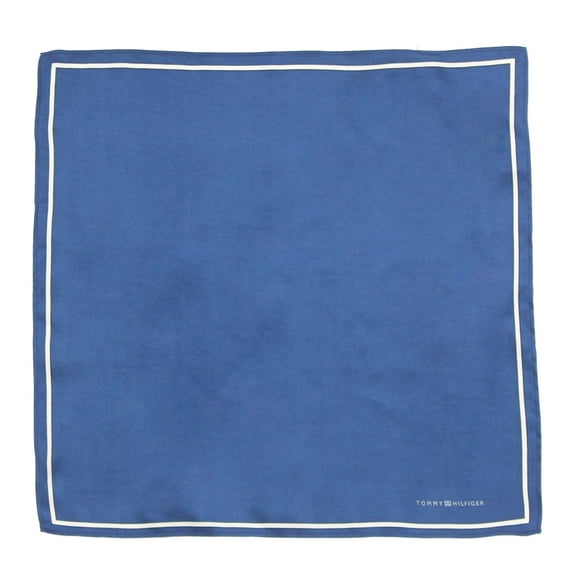 Tommy Hilfiger Border Solid Pocket Square (One Size, Navy)
