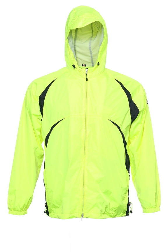 Bright Yellow Color Block Hoodie , Size XLarge