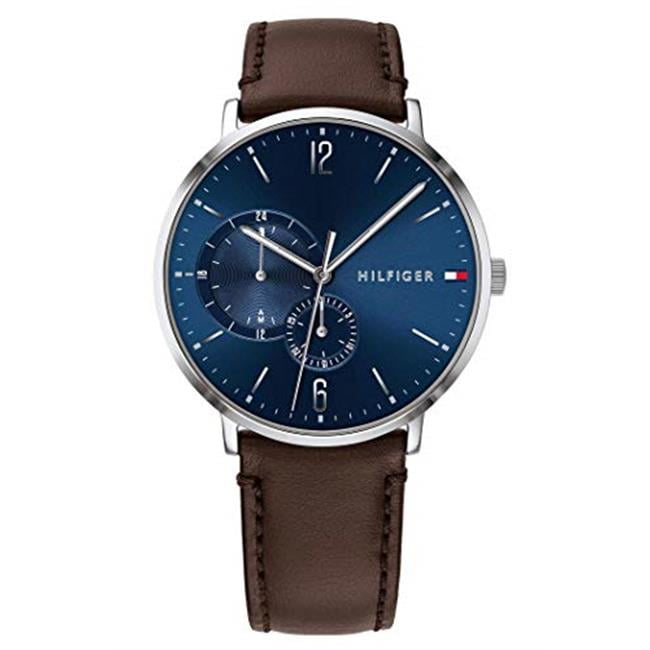 Tommy Hilfiger Brown Leather Mens Watch 1791508 - Walmart.com