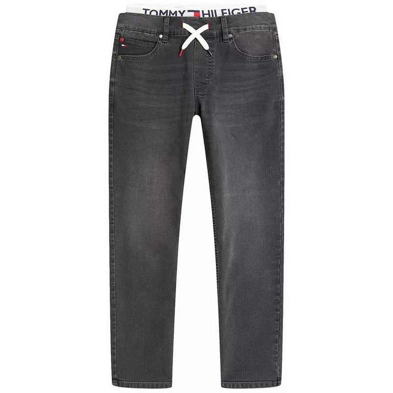 Tommy Hilfiger Jeans, Small Big CHARCOAL Logo Band Waist (8/10) Boys US Denim