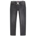 thumbnail image 1 of Tommy Hilfiger CHARCOAL Boys Logo Waist Band Denim Jeans, US 4, 1 of 3