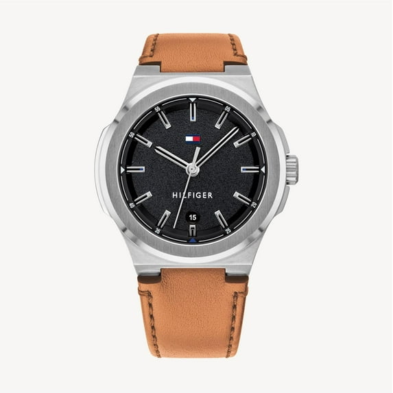 Tommy Hilfiger Casual Light Brown Leather Mens Watch 1791650