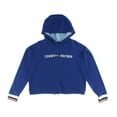 thumbnail image 1 of Tommy Hilfiger Classic Logo Script Womens Active Hoodies Size L, Color: Royal Blue/White, 1 of 3