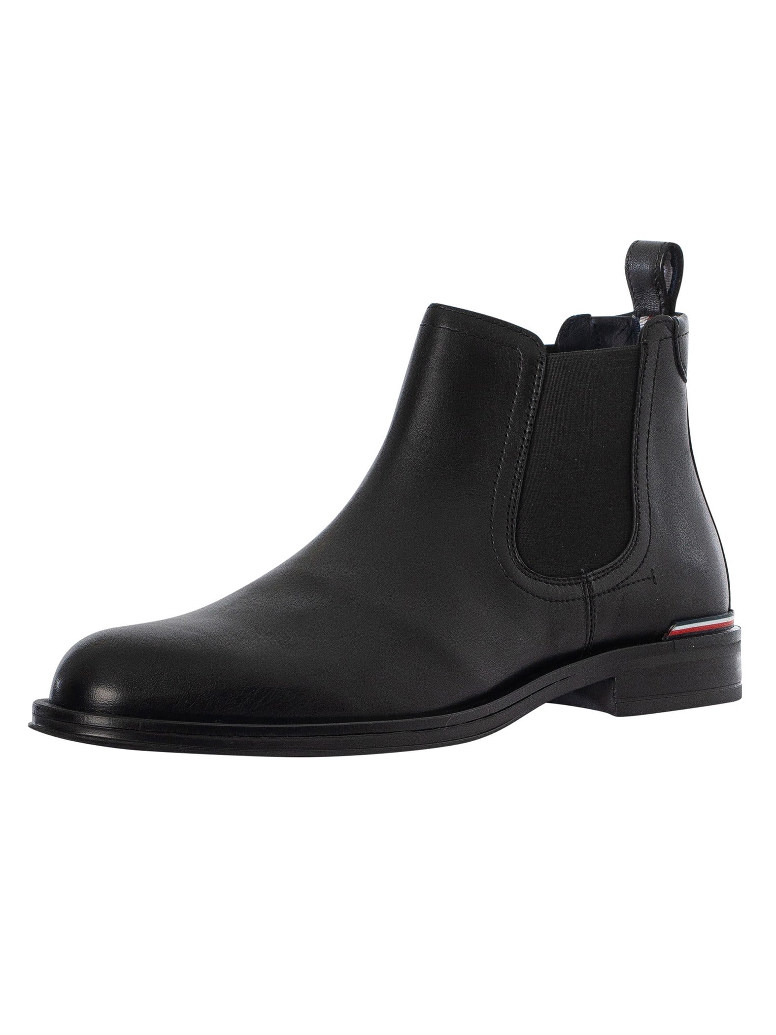 Hilfiger Men\'s Black Leather Chelsea Boots Tommy Hilfiger - Brandclub - Tommy Hilfiger Core Leather  main image 3