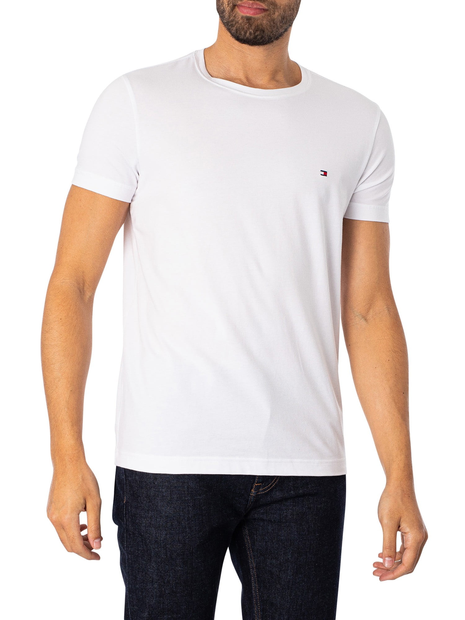 Tommy Hilfiger Core Stretch Extra Slim T Shirt White Walmart