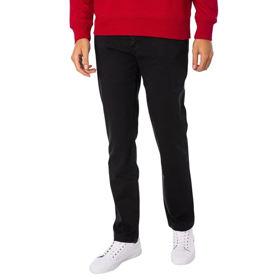 Tommy Hilfiger Denton Structure Chino Trousers, Black