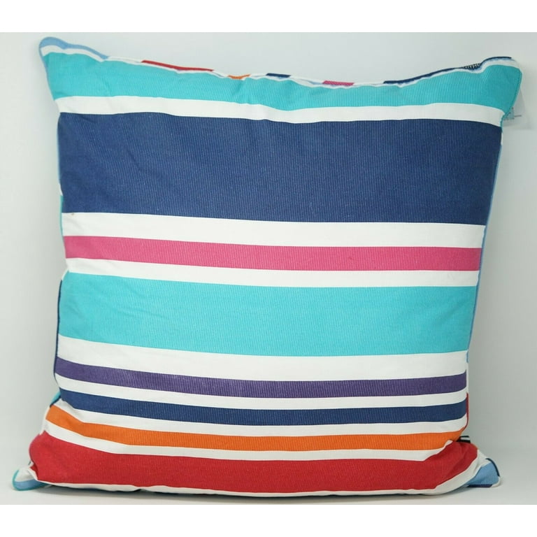 Tommy Hilfiger Dunmore Stripe 100 Cotton Decorative Pillow 20 x 20 Multicolor