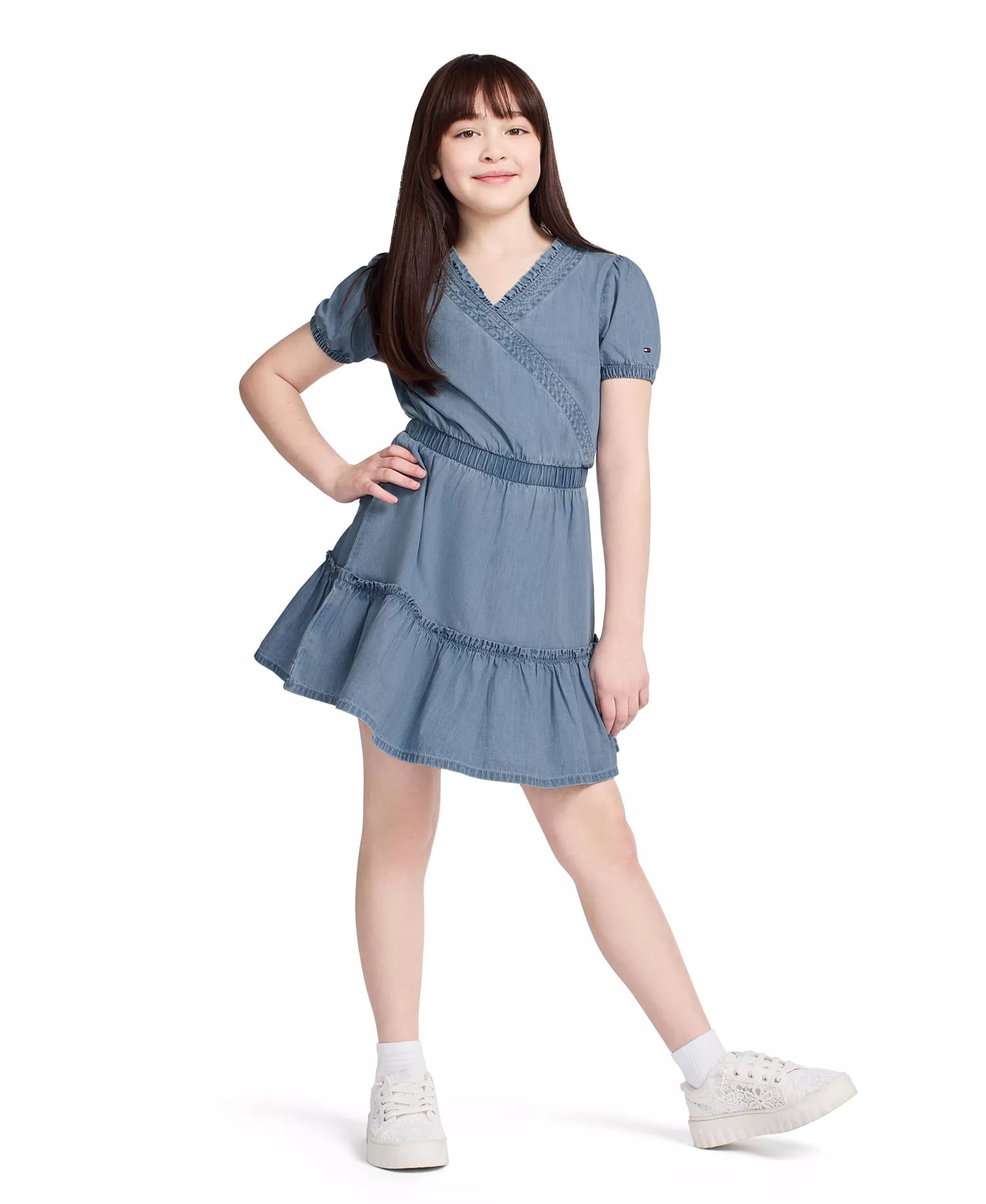 Denim Wrap Dress Denim Wrap Dress