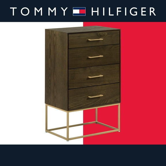 Tommy Hilfiger Franklin 4 Drawer Dresser Walnut