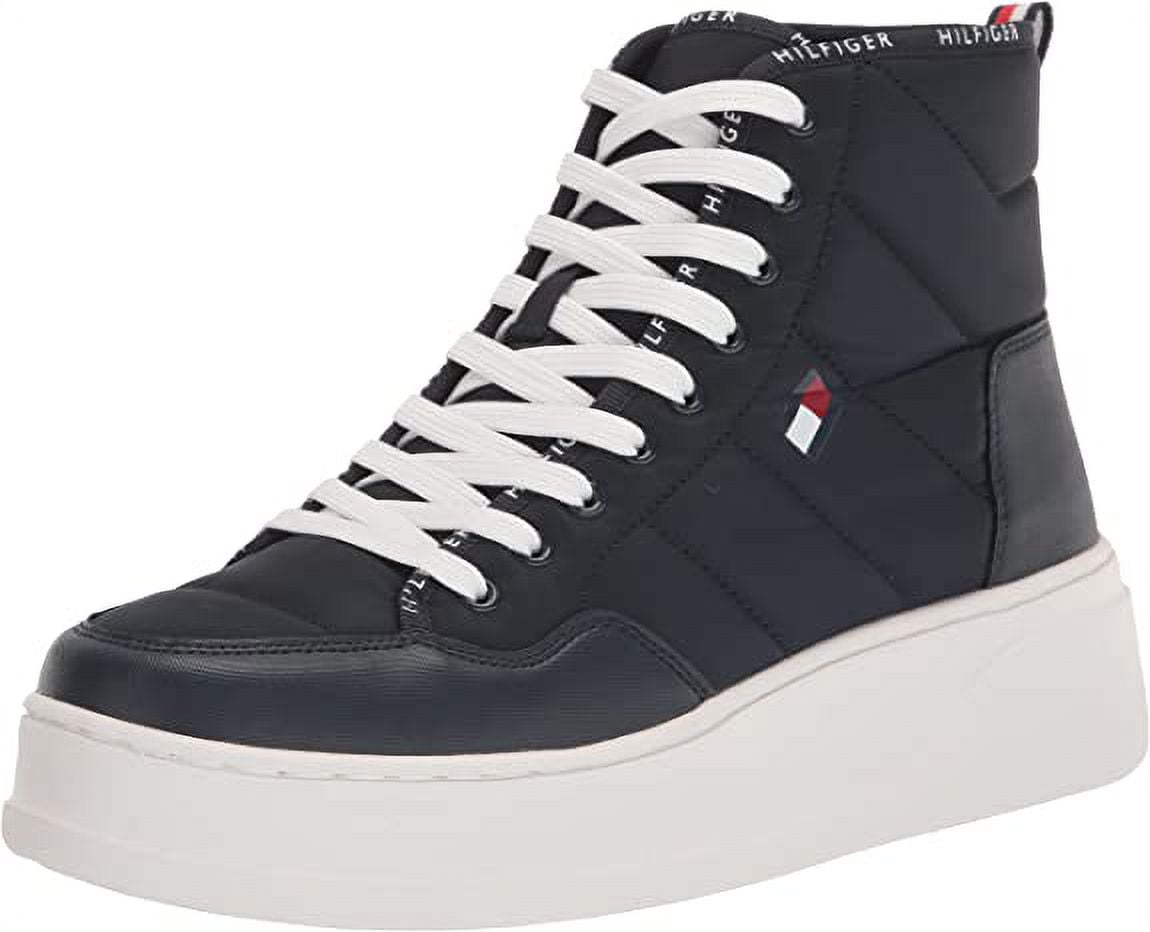 Tommy Hilfiger Logo Round Toe Sneakers in Blue for Men