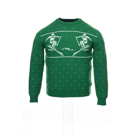 Tommy Hilfiger Green Graphic Christmas Sweater , Size Small