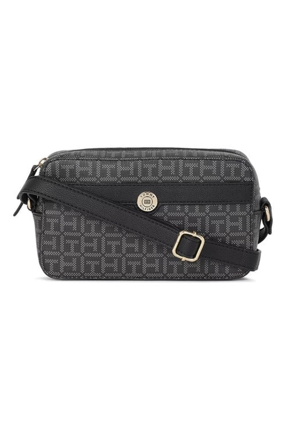 Gretta II Camera Crossbody Bag Black/ White