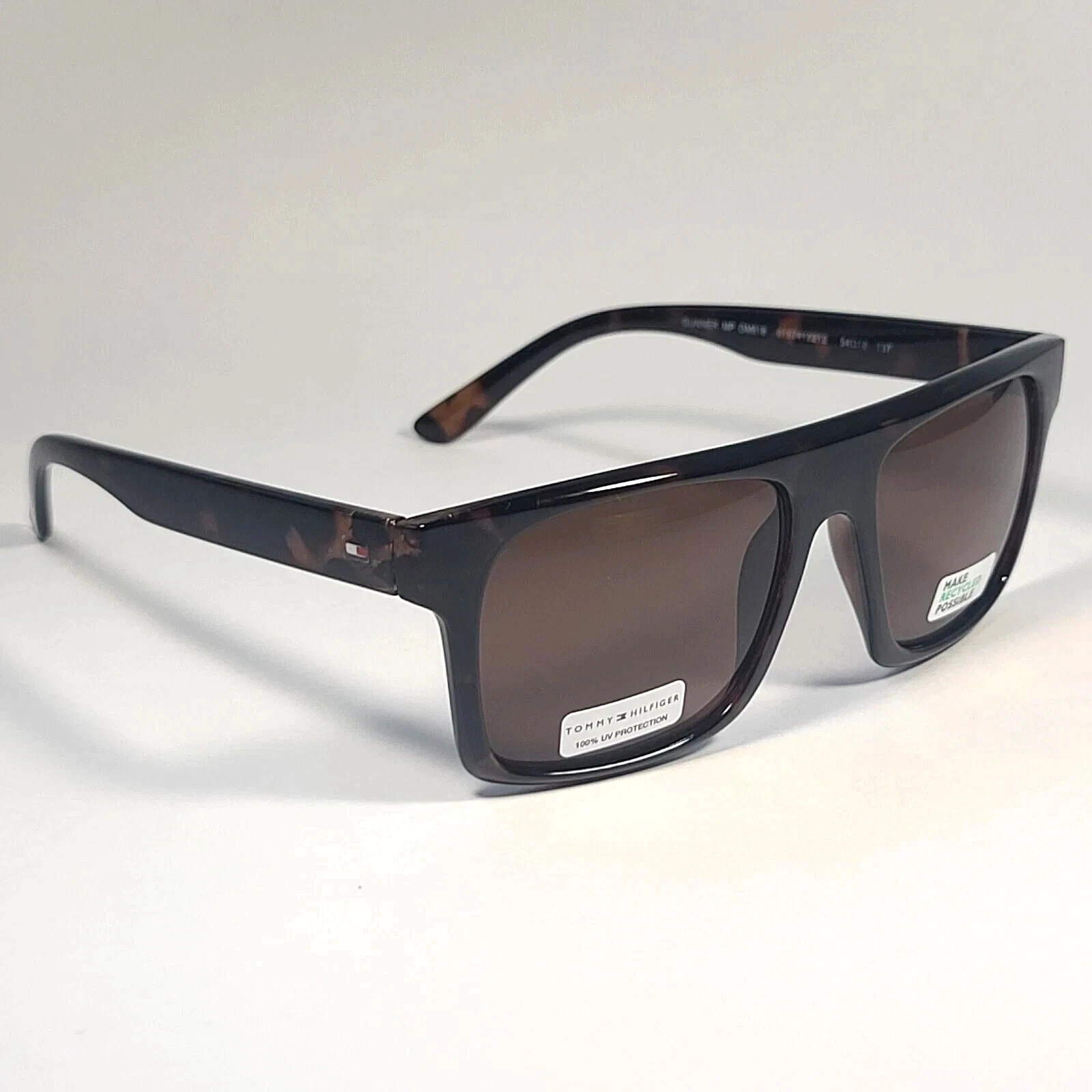 Tommy Hilfiger Gunner MP OM618 Rectangular Sunglasses Brown 