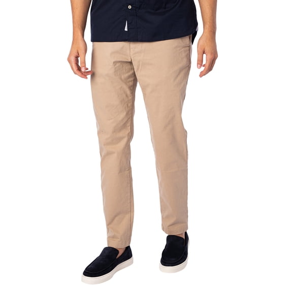 Tommy Hilfiger Harlem Essential Twill Chino Trousers, Beige