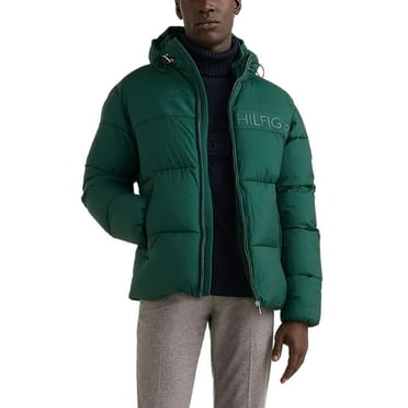 Tommy Hilfiger High Loft Jacket Men's Hooded Puffer Size Large