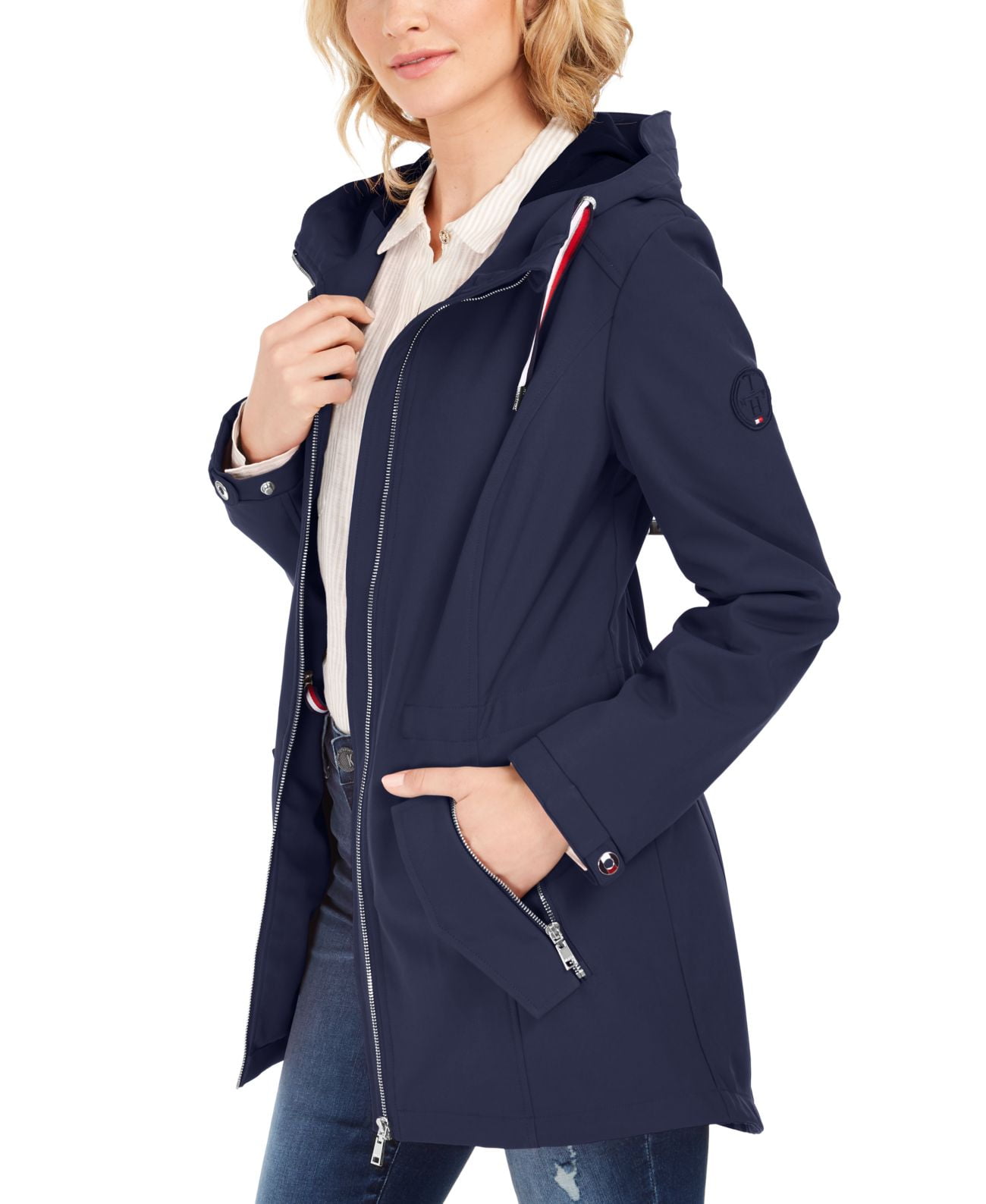 Tommy hilfiger waterproof jacket womens cheap