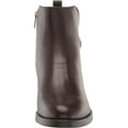 thumbnail image 1 of Tommy Hilfiger Imiera Dark Brown Round Toe Pull On Zip Closure Ankle Boots (DARK BROWN, 7.5), 1 of 4