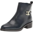 thumbnail image 1 of Tommy Hilfiger Imiera Navy Blue Round Toe Pull On Zip Closure Ankle Boot (Navy Blue, 9), 1 of 6